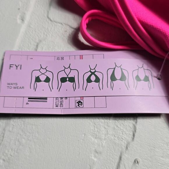 Wild Fable Pink Triangle Bikini Top XS - Picture 6 of 7